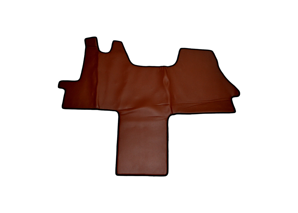Brown Eco Leather Floor Mats – suitable for Fiat Ducato III, Citroen Jumper II and Peugeot Boxer II (2006+)