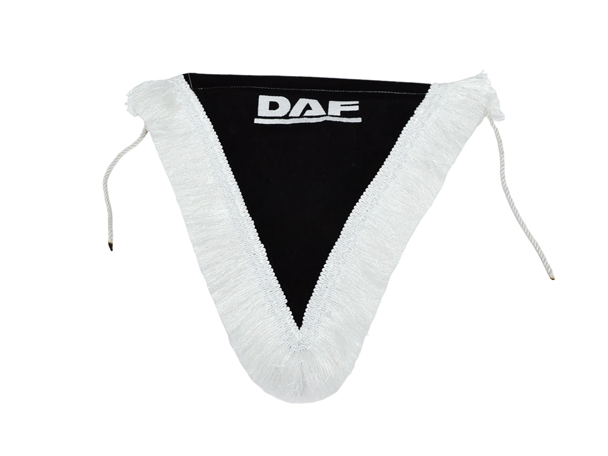 Drapeau double face adapté pour DAF, 40 x 33 cm, noir, fixation par ventouse