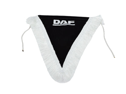 Drapeau double face adapté pour DAF, 40 x 33 cm, noir, fixation par ventouse