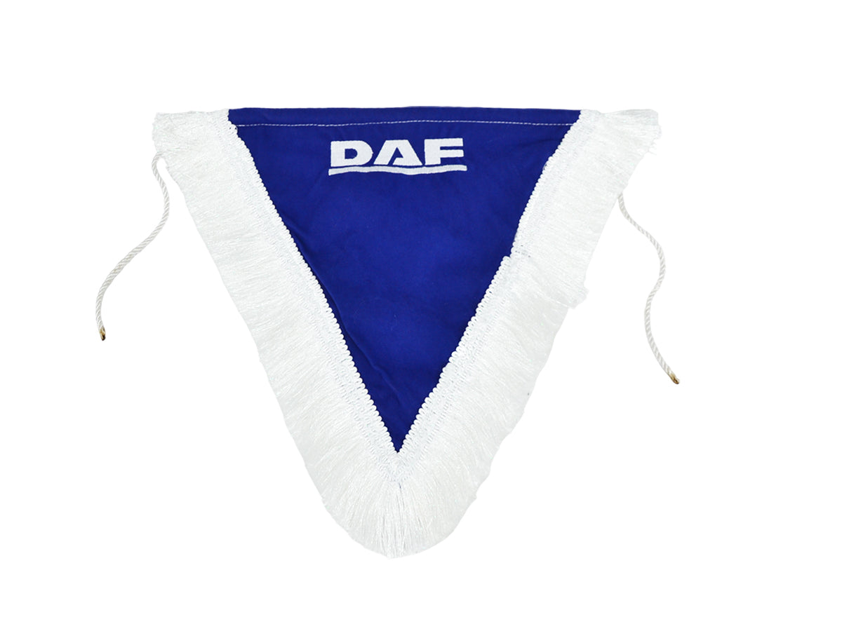 Drapeau double face adapté pour DAF – Bleu, 40 x 33 cm, fixation par ventouse