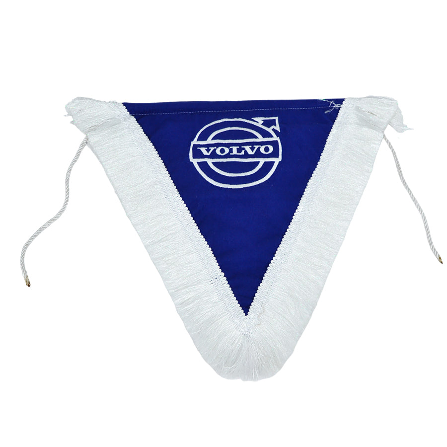 Drapeau double face adapté pour Volvo – fixation par ventouse, 40 x 33 cm, bleu