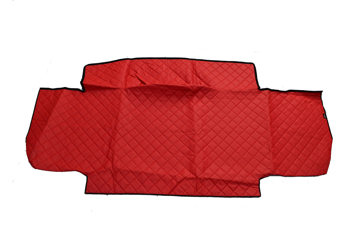 Housse de lit – Cuir synthétique (éco-cuir), surpiqûres rouges, adaptée pour Renault T