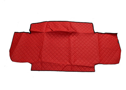 Housse de lit – Cuir synthétique (éco-cuir), surpiqûres rouges, adaptée pour Renault T