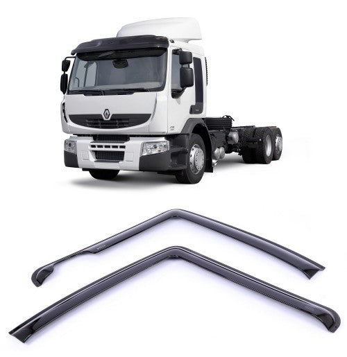 Jeu de déflecteurs de vent transparents – adapté pour Renault Premium 1997–2013