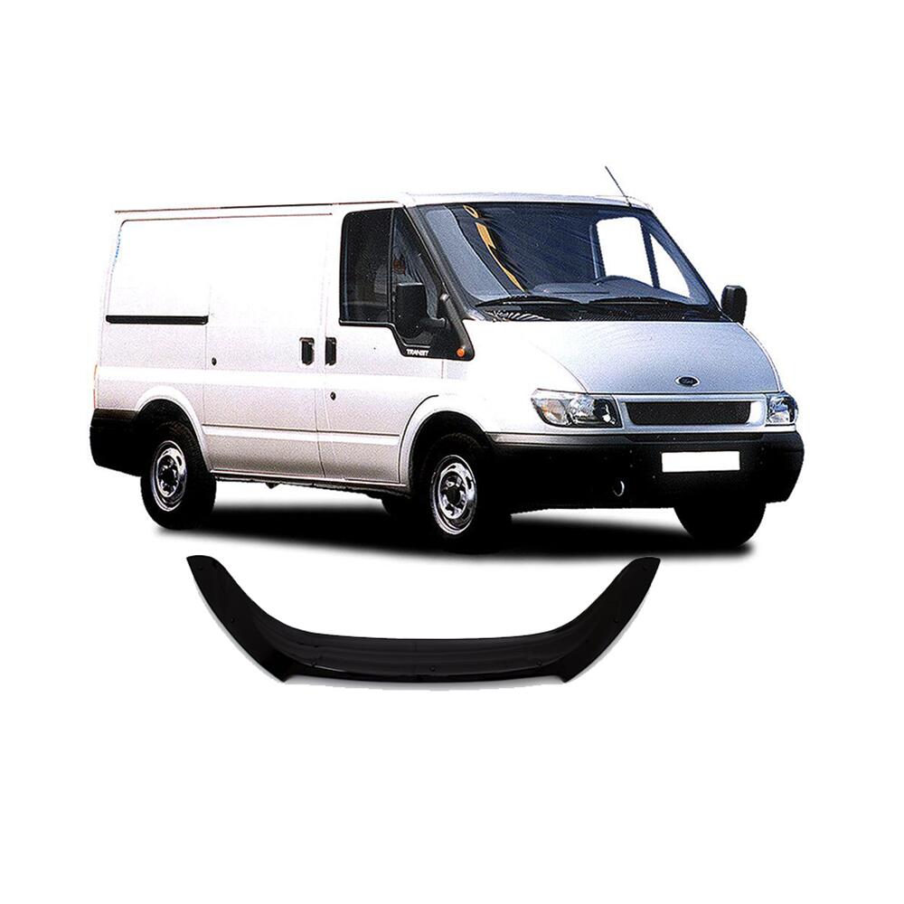 Bonnet Deflector – suitable for Ford Transit 2002–2006, Tinted ABS, 1400 x 145 x 10 mm