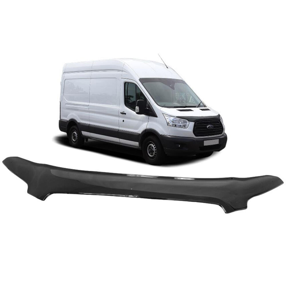 Bonnet Deflector – suitable for Ford Transit 2014–2019, Tinted ABS, 1460 x 175 x 10 mm