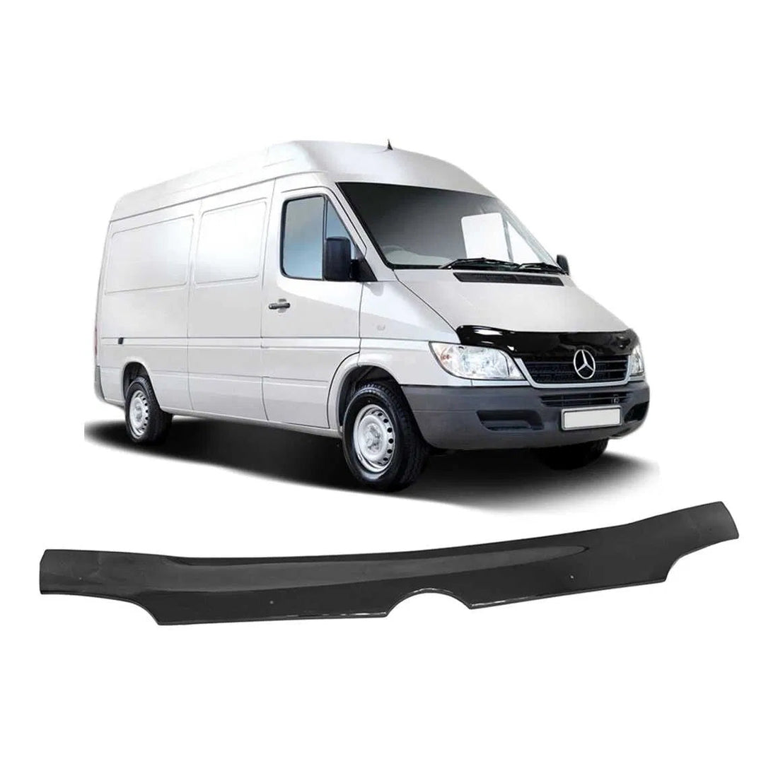Bonnet Deflector – suitable for Mercedes Sprinter 2000–2006, Tinted ABS