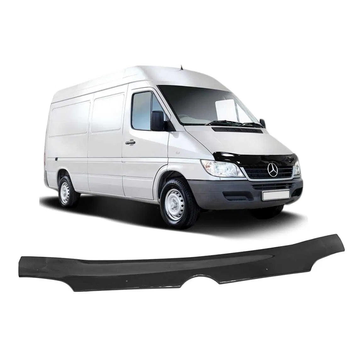 Déflecteur de capot – adapté pour Mercedes Sprinter 2000–2006, ABS teinté