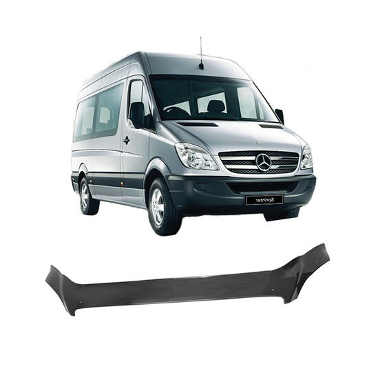 Bonnet Deflector – suitable for Mercedes Sprinter 2006–2013, Tinted ABS, 1730 x 170 x 10 mm