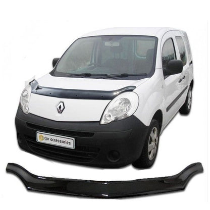 Ветровик за преден капак – подходящ за Renault Kangoo 2009–2013, тониран ABS, 1440 x 130 x 10 mm