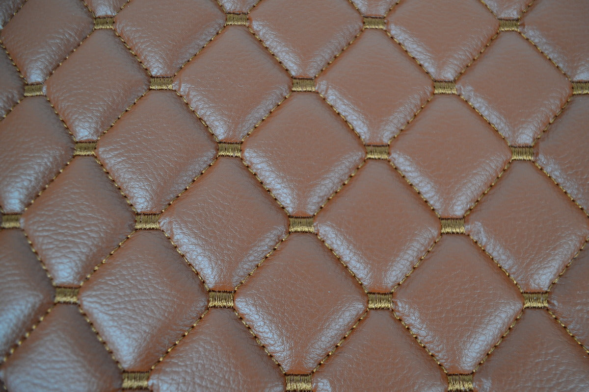 Tapis de sol en cuir adapté pour MAN TGX Boîte automatique – Un seul tiroir, marron, 2018+