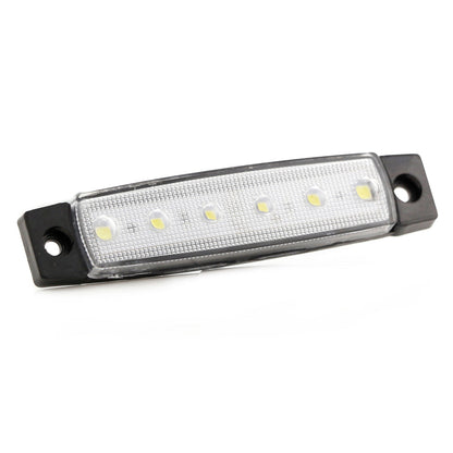 Weiße LED-Seitenmarkierungsleuchten – 24V, Set mit 10 Stück, 6 SMD-LEDs
