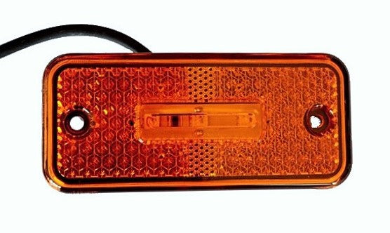 Feu de gabarit latéral LED suspendu, jaune, 24 V, support en caoutchouc, lot de 10