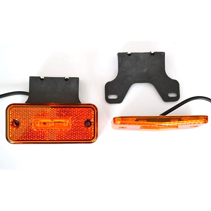 Feu de gabarit LED suspendu, cabochon jaune, 24 V, fixation en caoutchouc