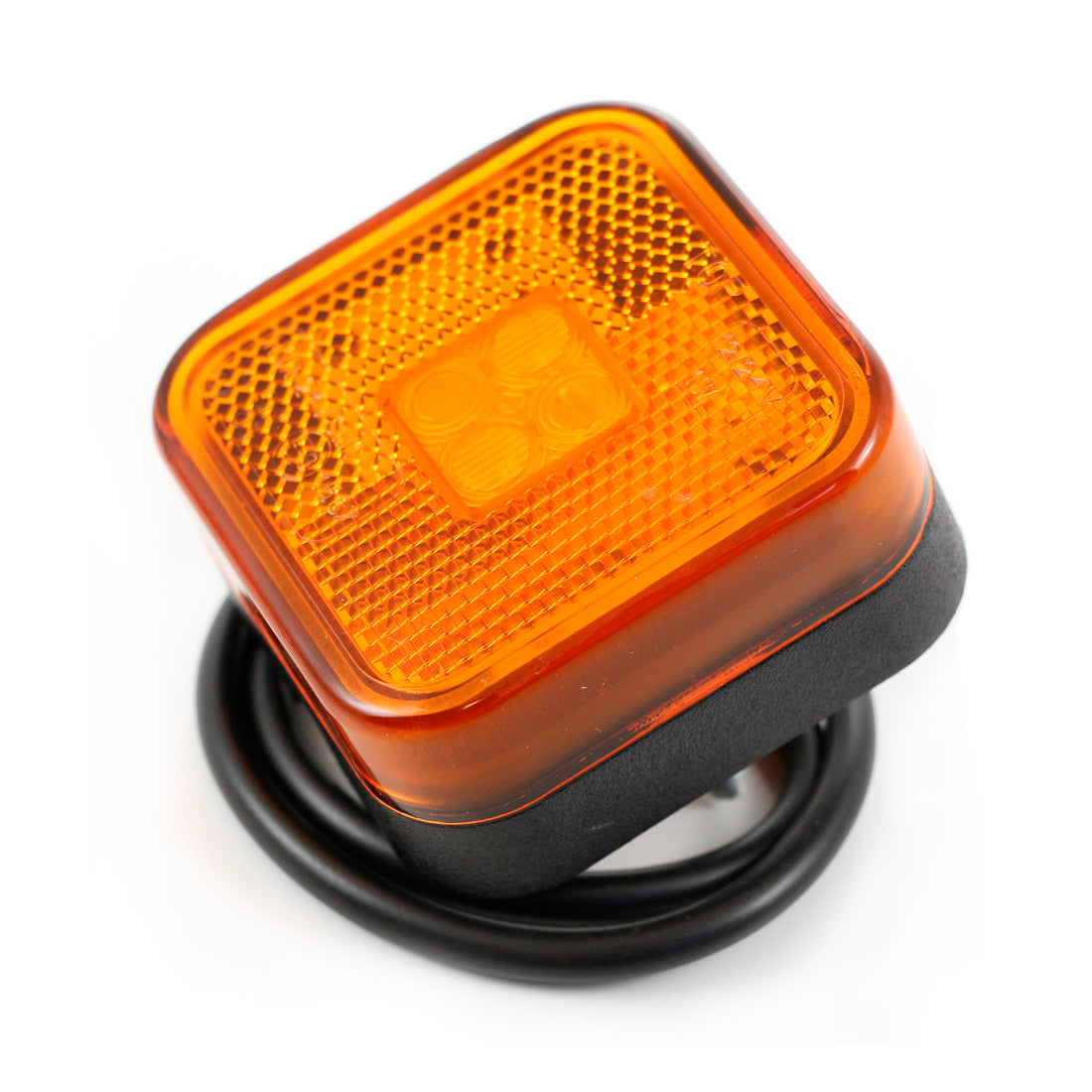 Feu de gabarit à LED jaune – carré 12/24 V, fabrication Pologne