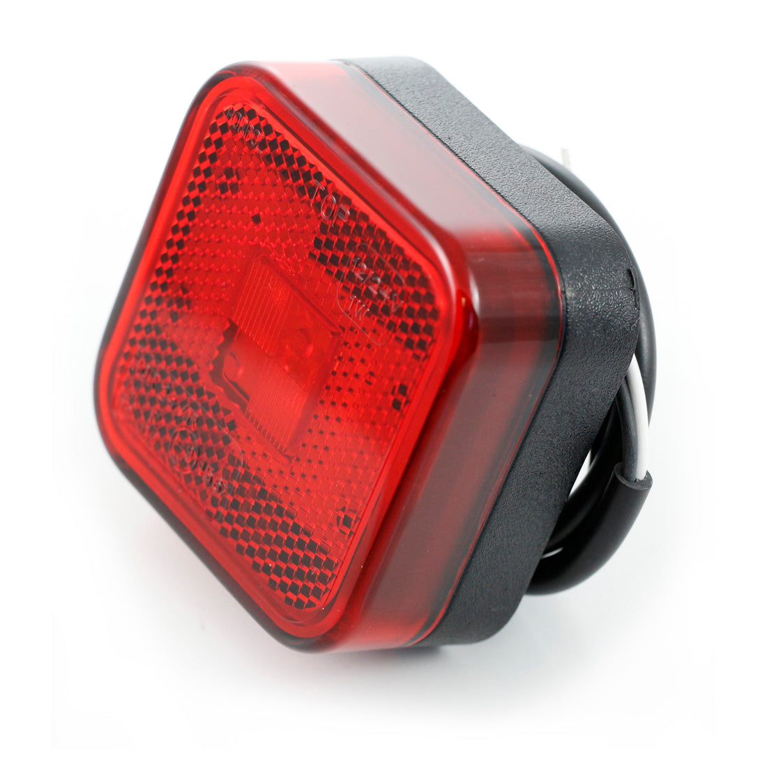 Feu de position carré à LED rouge – 12/24 V, version polonaise