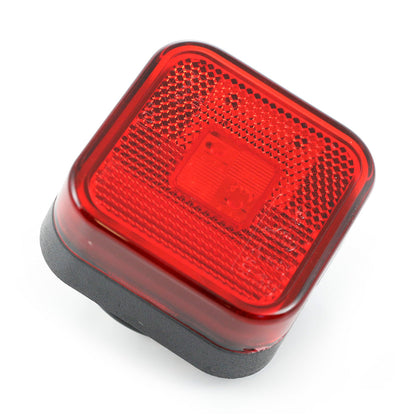 Feu de position carré à LED rouge – 12/24 V, version polonaise
