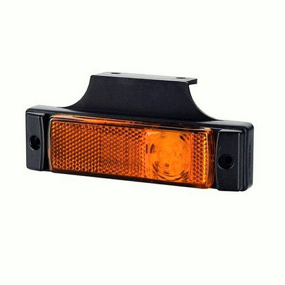 Feu de gabarit latéral à LED – 3 diodes, jaune, asymétrique, 12/24 V