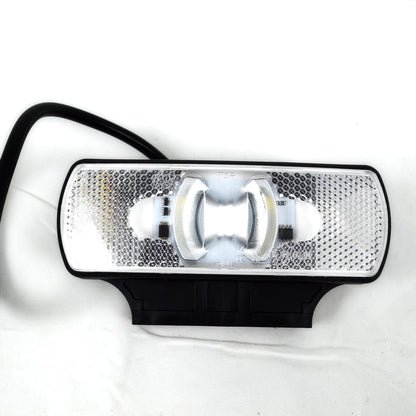 Feu de gabarit LED, blanc double arc avec catadioptre, 4 diodes, 12/24 V