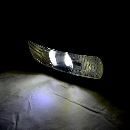 Feu de gabarit LED, blanc double arc avec catadioptre, 4 diodes, 12/24 V