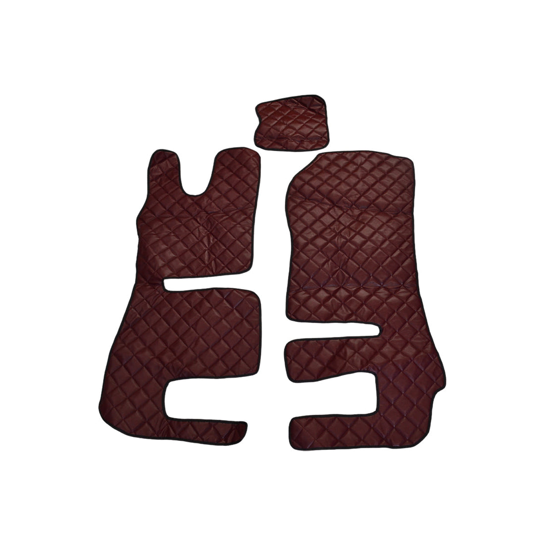 Floor Mats – 2-Piece Burgundy Eco Leather, suitable for Scania R 2013–2016