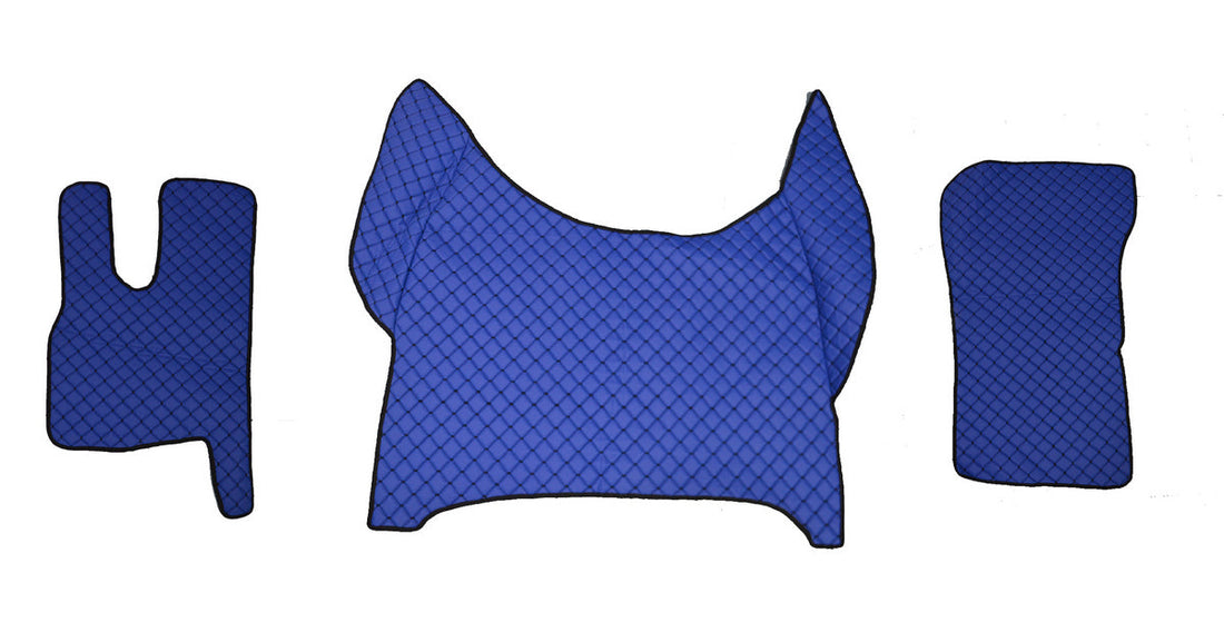 Blue Leather Floor Mats – suitable for DAF XF 2021+