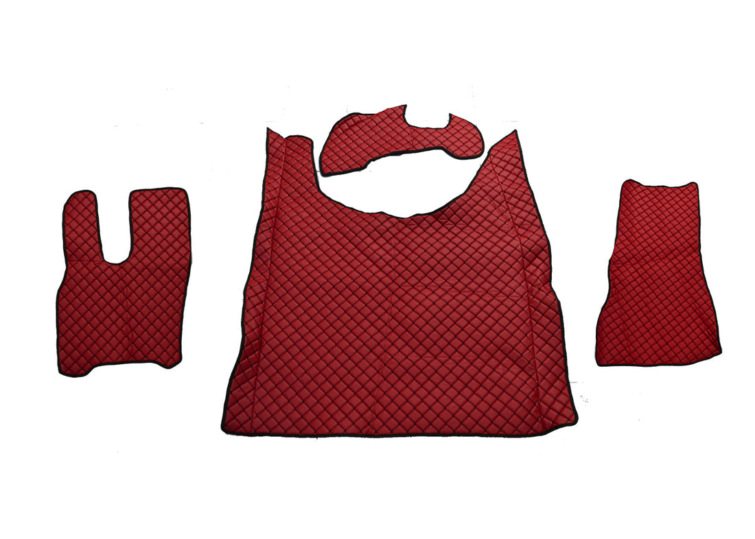 Bordeaux Eco Leather Floor Mats – suitable for DAF XG 2022+