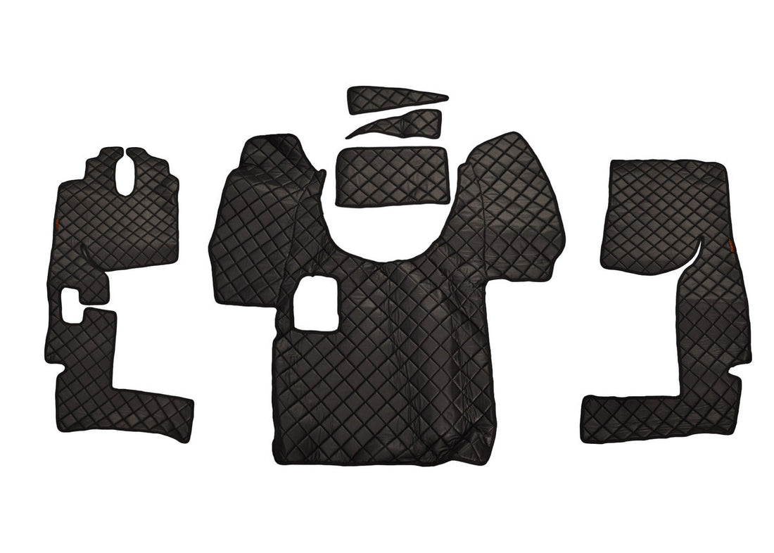 Tapis de sol en cuir synthétique noir – boîte manuelle Mercedes Axor 2005–2012 et Mercedes Atego 2010–2012