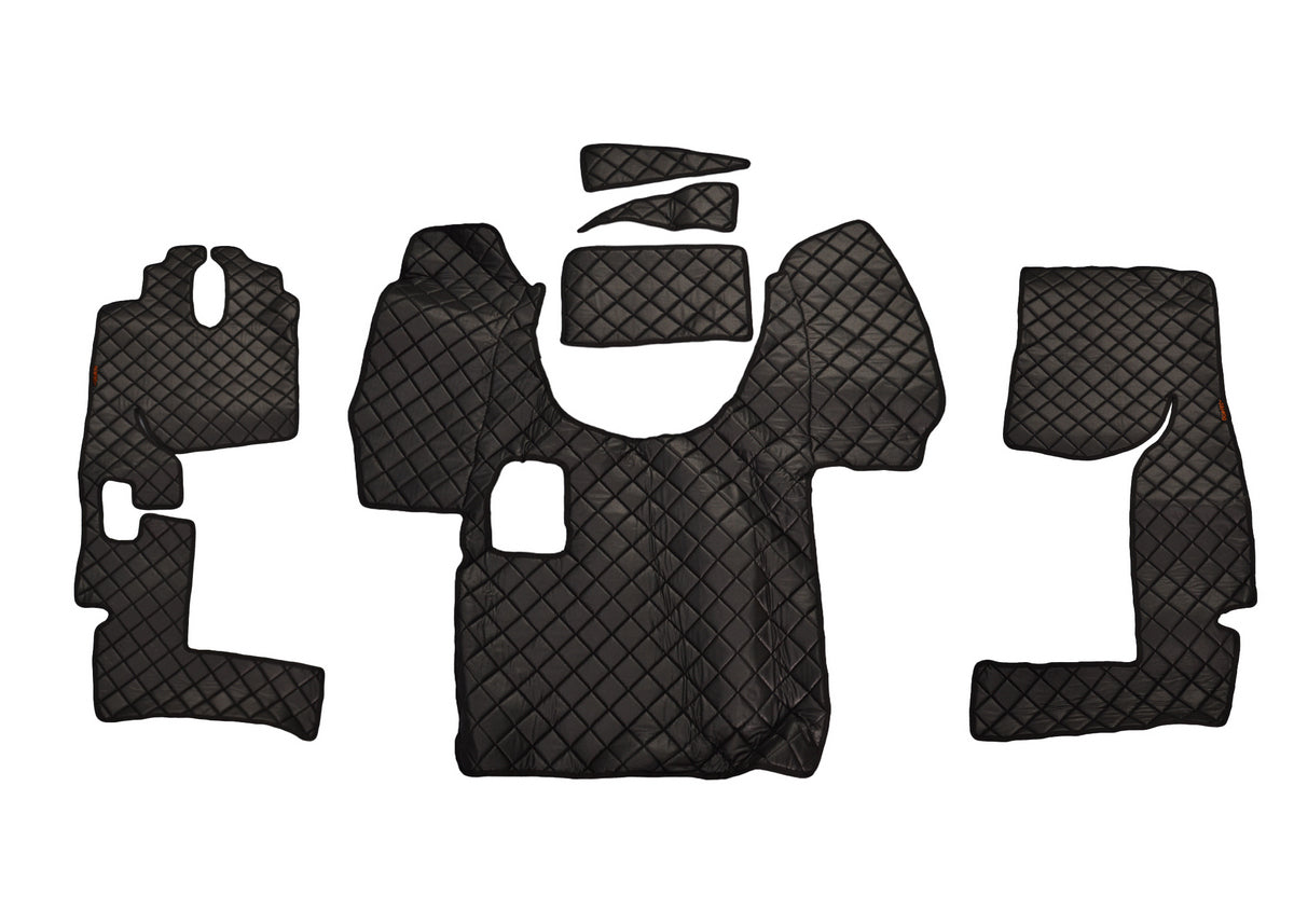 Tapis de sol en cuir synthétique noir – boîte manuelle Mercedes Axor 2005–2012 et Mercedes Atego 2010–2012