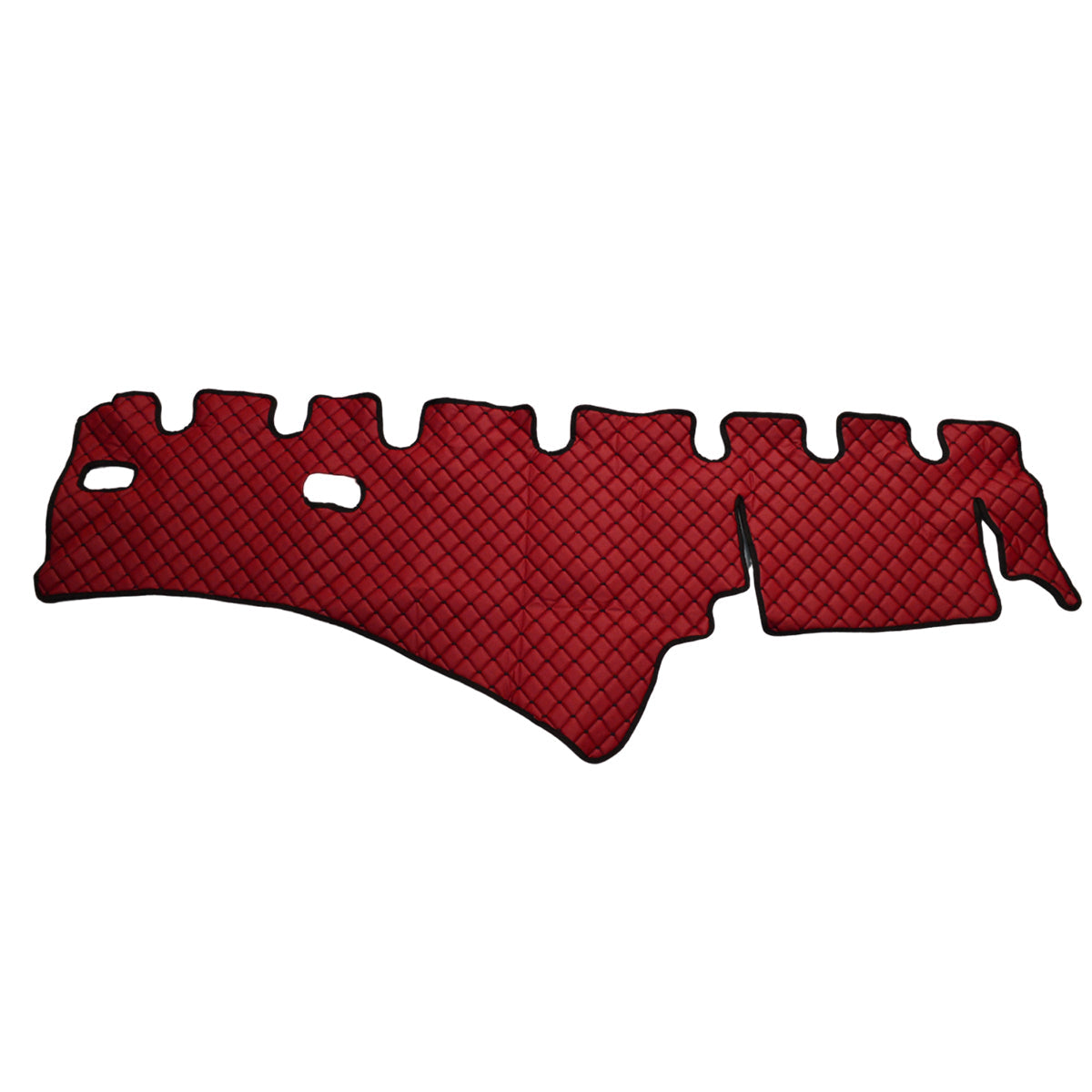 Tapis de tableau de bord – cuir synthétique (éco-cuir), bordeaux, adapté pour Scania R 2009–2016