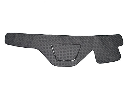 Tapis de tableau de bord – cuir synthétique (éco-cuir), gris, adapté pour DAF XF 105 Euro 5 &amp; Euro 6 (2007+)