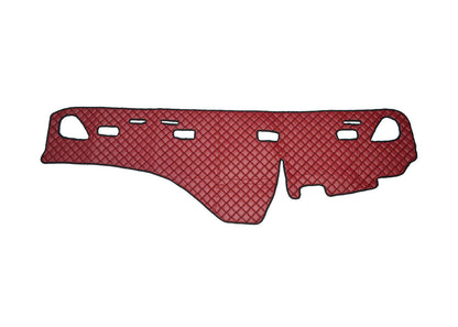 Tapis de tableau de bord – cuir synthétique (éco-cuir), bordeaux, adapté pour Volvo FH 2002–2009