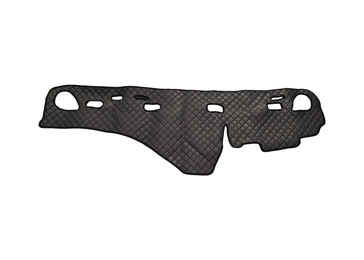 Tapis de tableau de bord – cuir synthétique (éco-cuir), gris, adapté pour Volvo FH 2002–2009