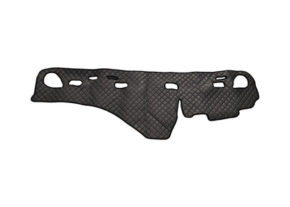 Tapis de tableau de bord – cuir synthétique (éco-cuir), gris, adapté pour Volvo FH 2002–2009