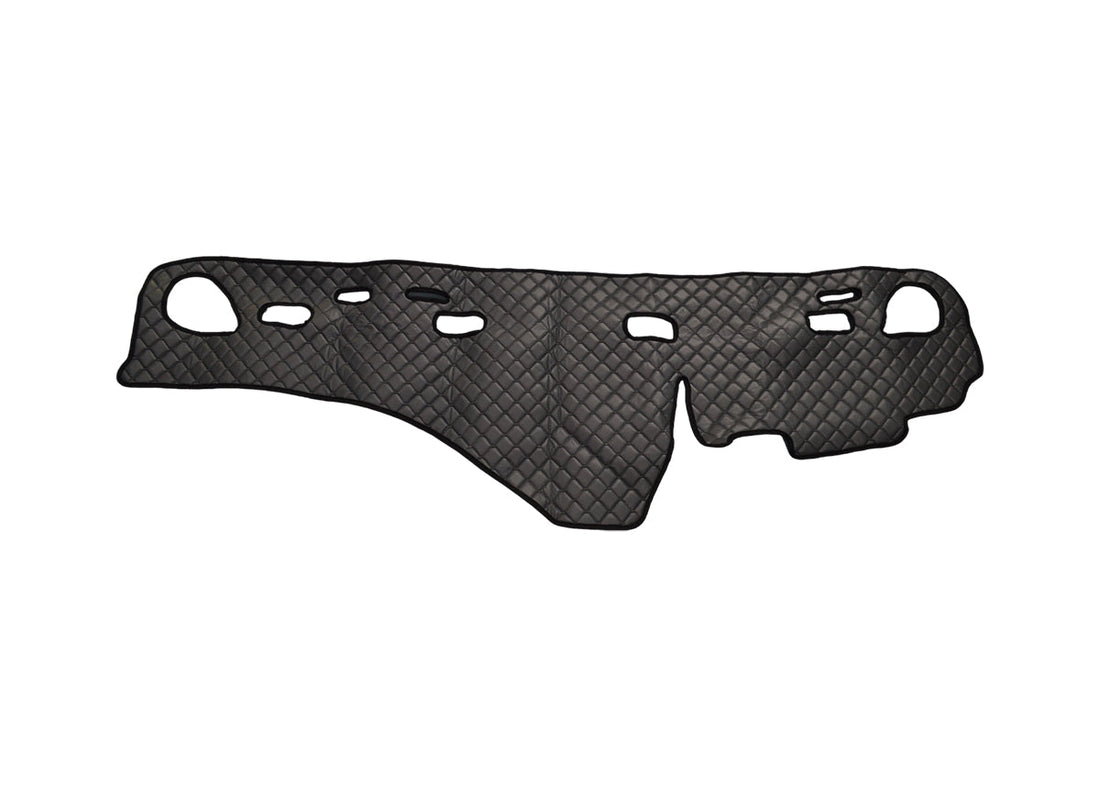 Tapis de tableau de bord – cuir synthétique (éco-cuir), gris, adapté pour Volvo FH 2002–2009