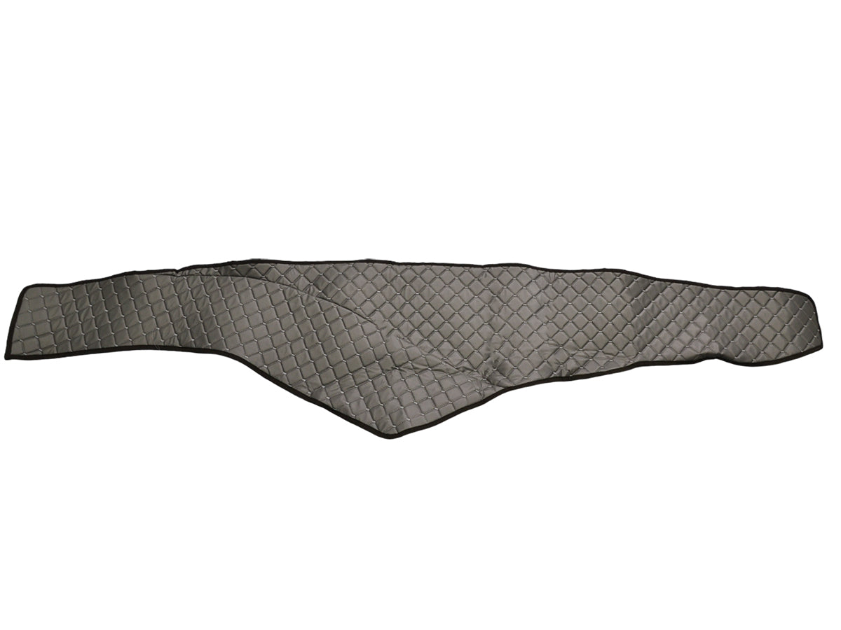 Armaturenbrettmatte – Kunstleder (Eco-Leder), dunkelgrau, geeignet für Mercedes Actros MP4 (ab 2011), 250 cm Kabinenbreite