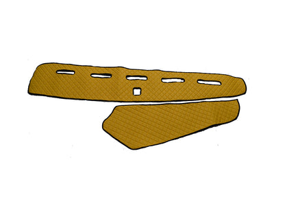 Tapis de tableau de bord – cuir synthétique (éco-cuir), jaune, adapté pour Volvo FH4 sans capteur, 2013+