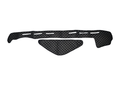 Tapis de tableau de bord – cuir synthétique (éco-cuir), noir, adapté pour Renault T sans capteur, 2014+