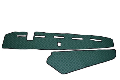 Tapis de tableau de bord – cuir synthétique (éco-cuir), vert, adapté pour Volvo FH4 avec capteur, 2013+