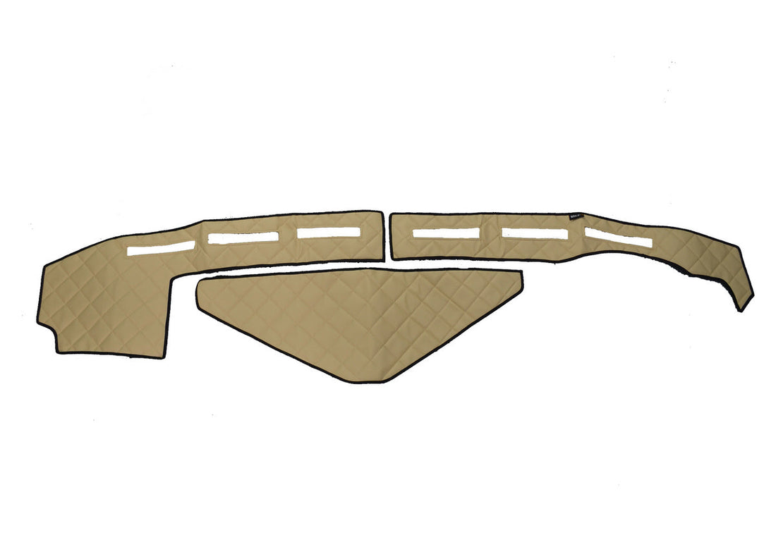 Дясна подложка за табло от изкуствена кожа (еко кожа) – подходящ за Renault T, бежова, с десен волан, 2013+, High Sleeper Cab