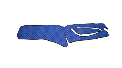 Tapis de tableau de bord – cuir synthétique (éco-cuir), bleu, adapté pour Scania R 2017+