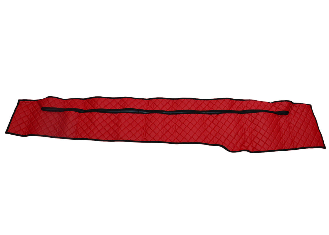 Tapis de tableau de bord – cuir synthétique (éco-cuir), adapté pour Mercedes Actros 18/48 2000–2004, rouge