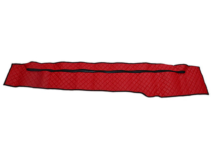 Tapis de tableau de bord – cuir synthétique (éco-cuir), adapté pour Mercedes Actros 18/48 2000–2004, rouge