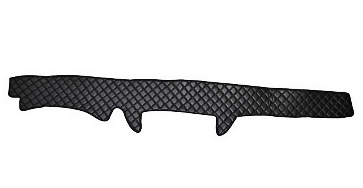 Tapis de tableau de bord – cuir synthétique (éco-cuir), adapté pour Iveco Stralis 430, 2004–2008, noir