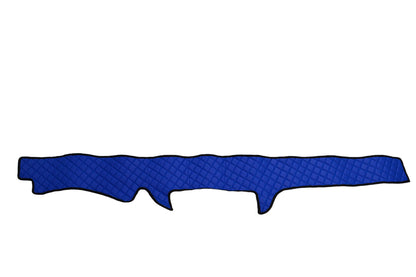 Tapis de tableau de bord – cuir synthétique (éco-cuir), bleu, adapté pour Iveco Stralis 430 2004–2008