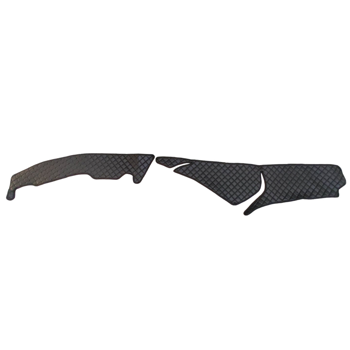 Tapis de tableau de bord – cuir synthétique (éco-cuir), sans découpes, noir, adapté pour Mercedes Actros L jusqu’en 2021