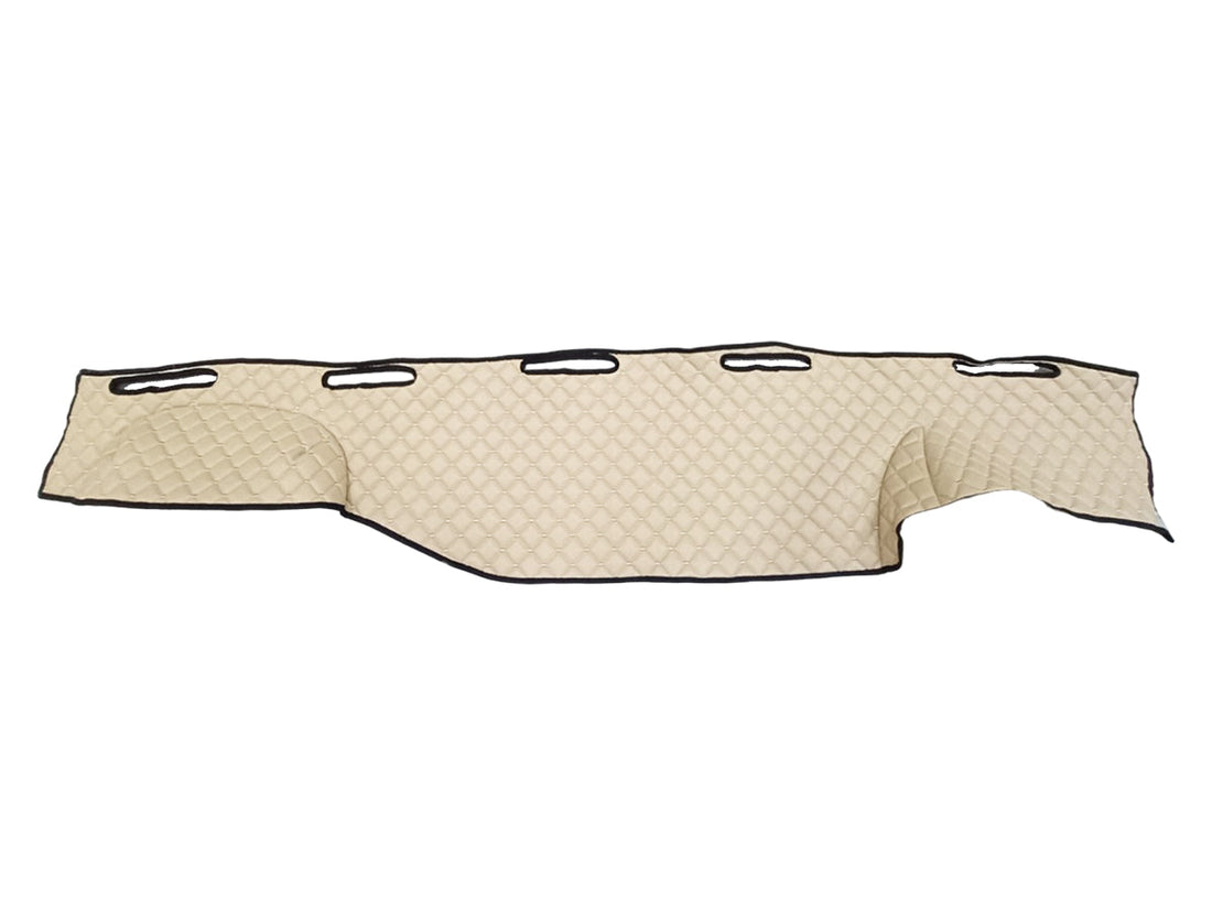 Tapis de tableau de bord – cuir synthétique (éco-cuir), sans ouvertures, beige, adapté pour MAN TGA 2000–2005