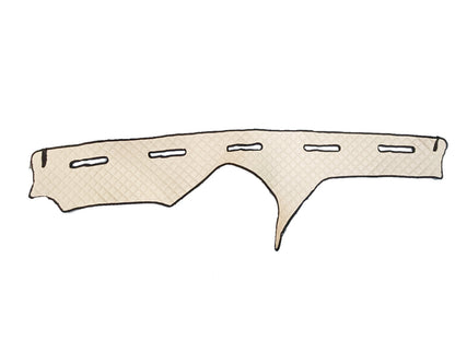 Tapis de tableau de bord – cuir synthétique (éco-cuir) beige adapté pour Iveco Stralis Hi-Way 460