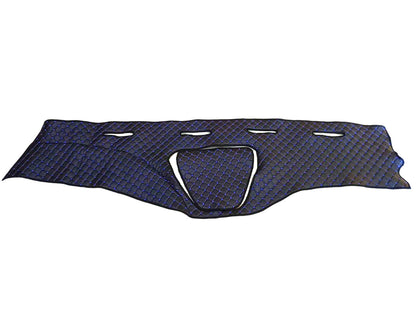 Housse de tableau de bord bleue – adaptée pour Mercedes Actros 1844 MP3 (2009–2015), surpiqûres bleues