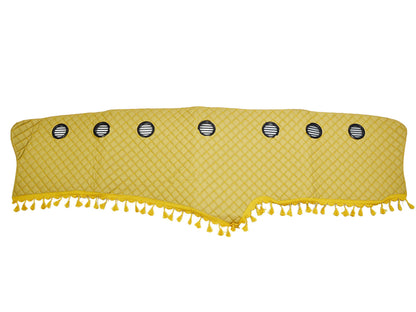 Beige Armaturenbrettmatte – Kunstleder (Eco-Leder) mit Quasten geeignet für Scania G 360